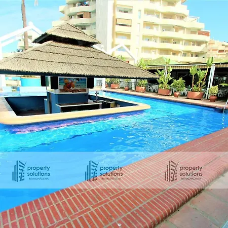 Apartment 1010 Benalbeach - Apartamento Con Vista Al Mar - Piscina Todo El Ano - Primera Linea De Playa *